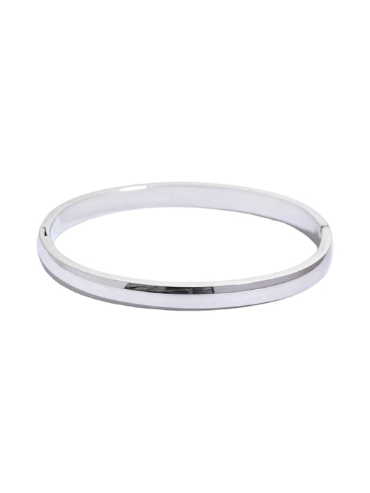 Thick Silver Bangle