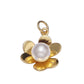 Gold Pearl Flower Charm